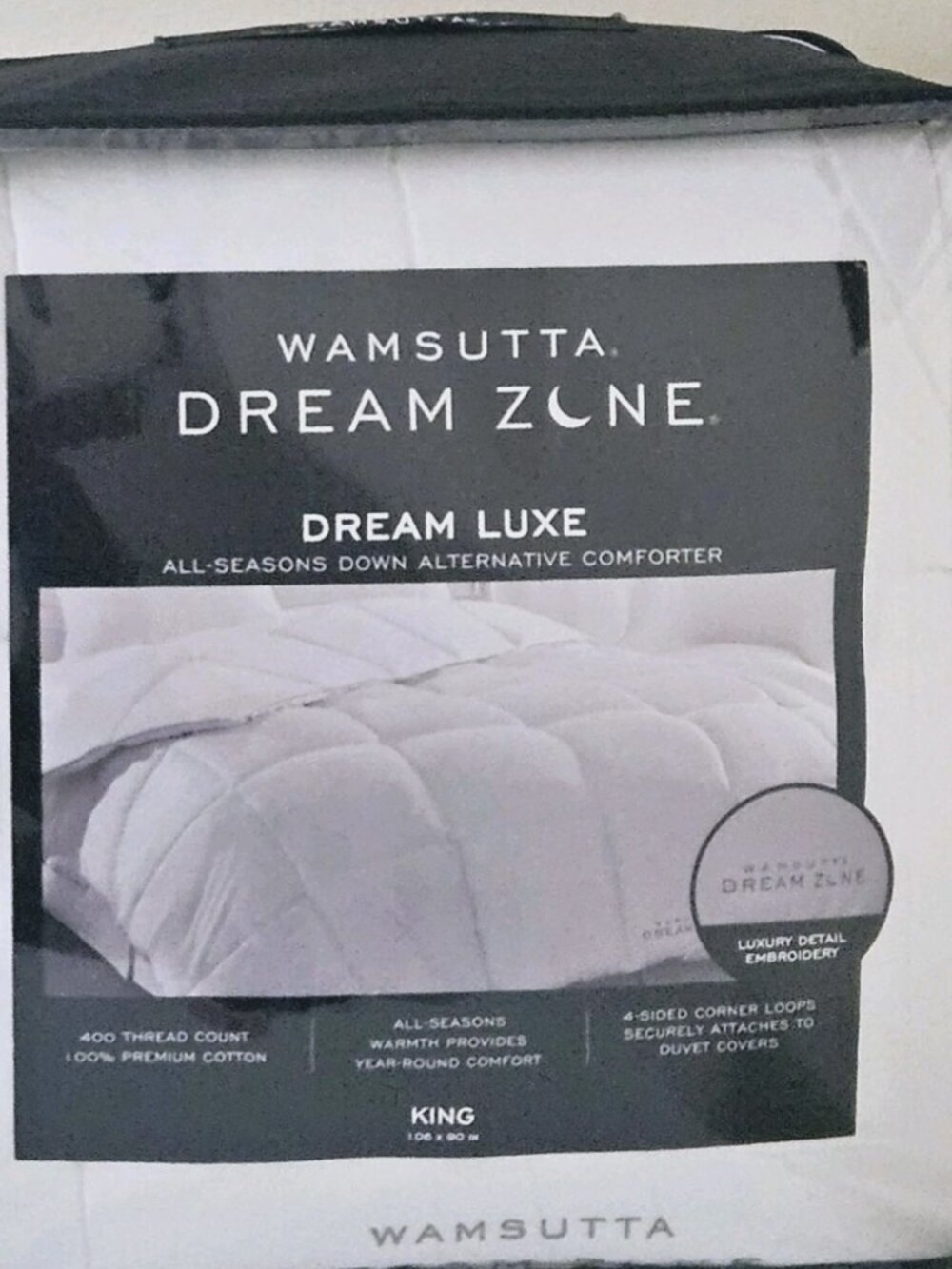 Wamsutta Dream Zone King Alternative Down Luxury Comforter All Seasons New